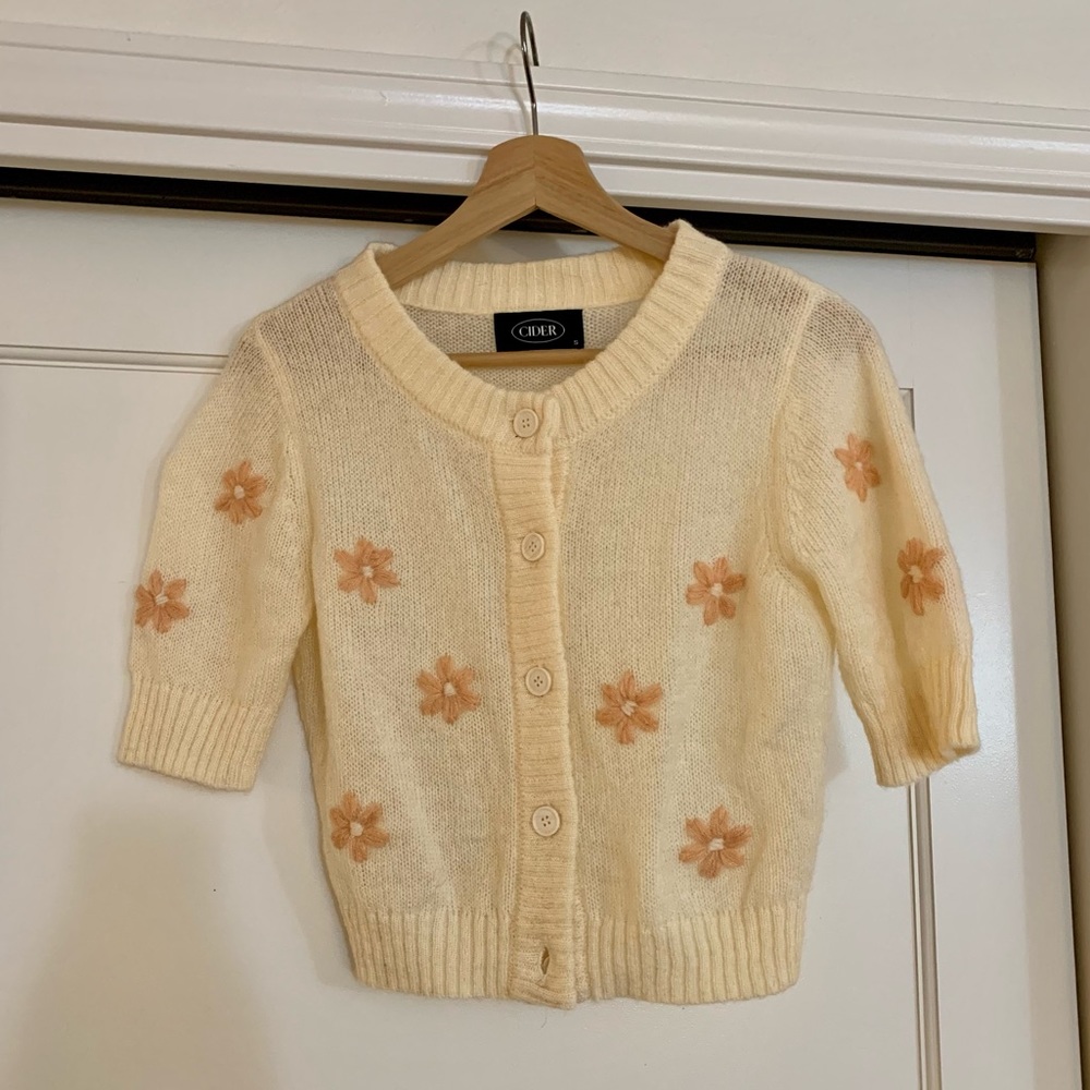 Cider shortsleeved cropped cardigan